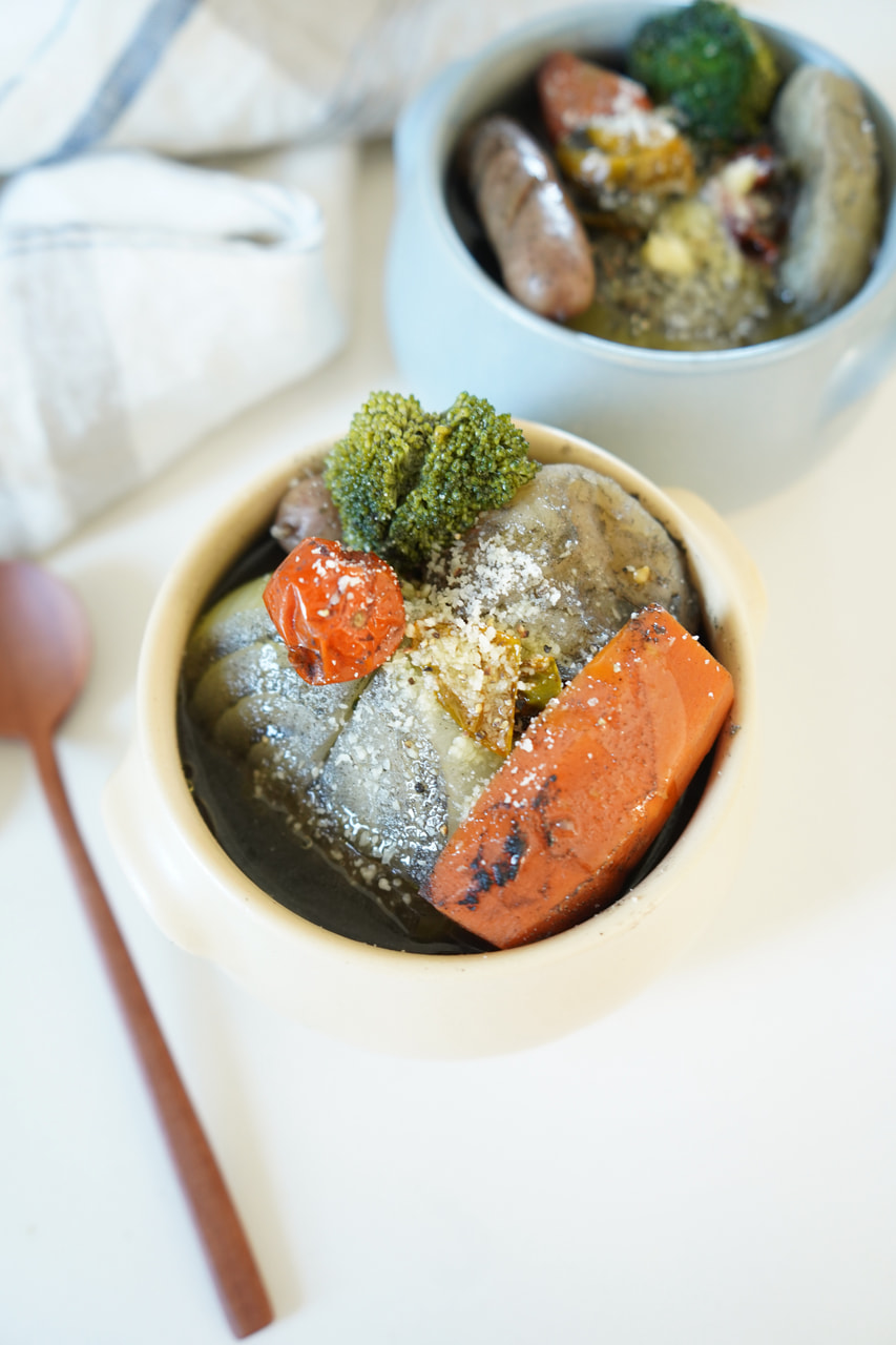 新玉ねぎ丸ごとごまスープ