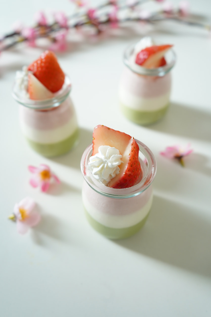 3色ひしもち風チーズケーキ