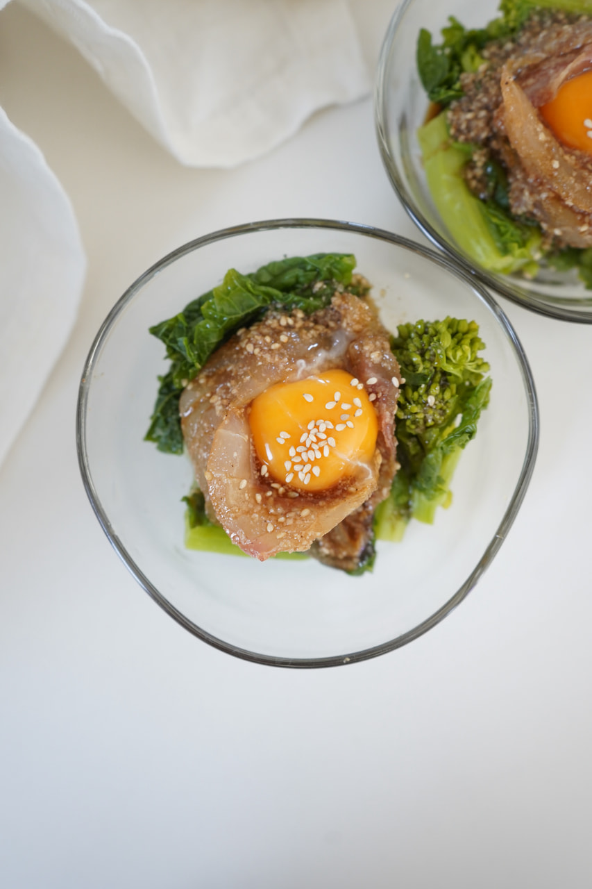 鯛の白ごまユッケ