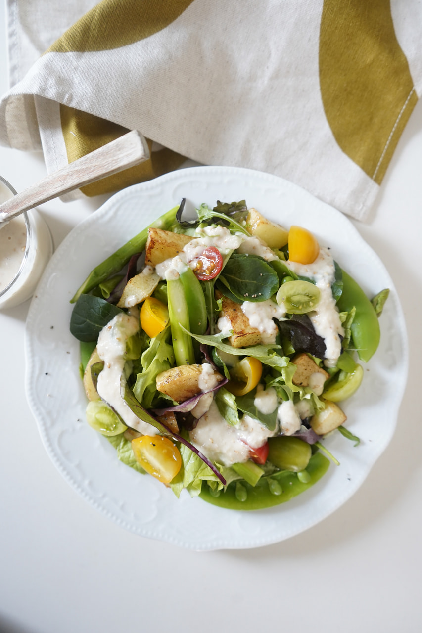 新玉ねぎとごまのドレッシング